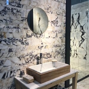 Arabescato Violet Polished Marble 60 x 30 x 2 cm (Translucent)