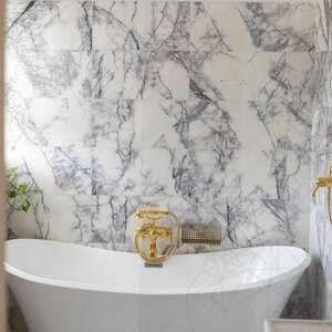 Calcatta Lilac Polished Marble 60 x 30 x 2 cm