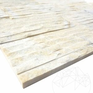 Catania Cream Chiseled Marble, 10 x 30 x 1.5 cm