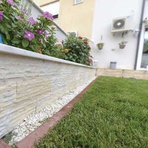 Catania Cream Chiseled Marble, 10 x 30 x 1.5 cm