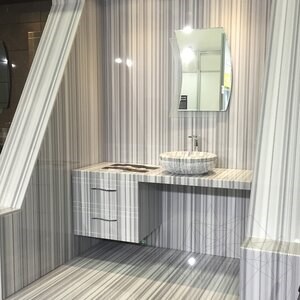 Equator Vein Cut Polished Marble, 61 x 30.5 x 1 cm