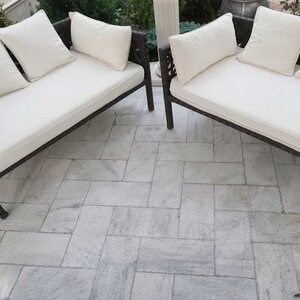 Kavala Cross Cut Bush Hammered Marble, 40 x 20 x 2 cm