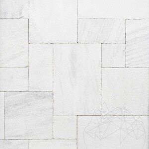 Kavala Bush Hammered Marble French Pattern Set, 2 cm