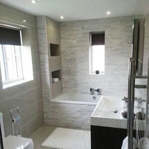 Pure White Marble Wall Cladding Panel, 15 x 60 cm