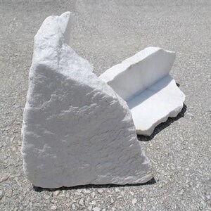 Rock Face Thassos Polygonal Marble (Corner Piece)