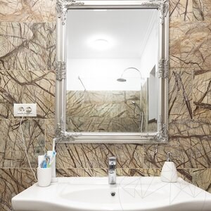 Rainforest Brown Polished Marble, 61 x 30.5 x 1 cm