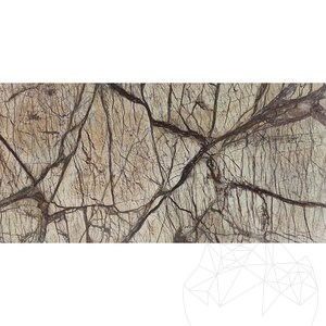 Rainforest Brown Polished Marble, 61 x 30.5 x 1 cm