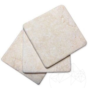 Sunny Dream Tumbled Limestone, 10 x 10 x 1 cm