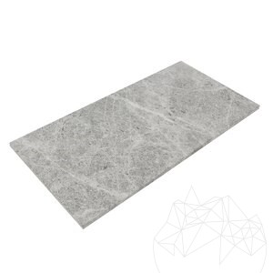 Tundra Grey Sandblasted Marble, 61 x 30.5 x 1.5 cm