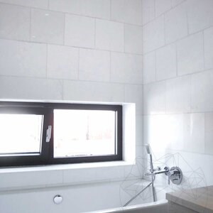 Thassos Polished Marble, 30.5 x 30.5 x 1 cm (Beveled Edges) - Economy