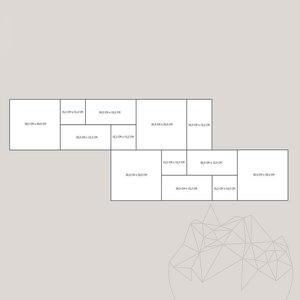 Classic Cross Cut Tumbled Travertine Mini French Pattern Set 1 cm