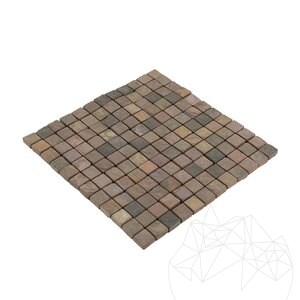 Mosaic Slate Natural Multicolor 2.3x2.3 cm - Indoor and Outdoor | Ideal for Showers, Bathrooms, Kitchens