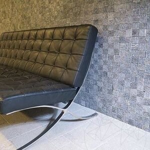 Black Dizzy Scratched Marble Mosaic