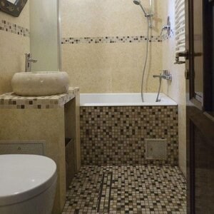 Mix Polished Marble Mosaic, 2.3 x 2.3 cm