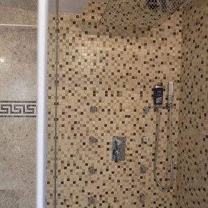 Mix Polished Marble Mosaic, 2.3 x 2.3 cm