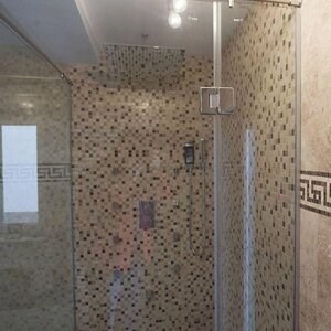 Mix Polished Marble Mosaic, 2.3 x 2.3 cm