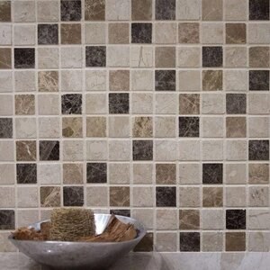 Mix Polished Marble Mosaic, 2.3 x 2.3 cm