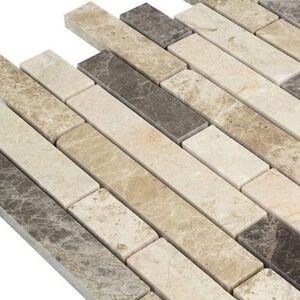 Mix Polished Marble Mosaic, 2.3 x FL
