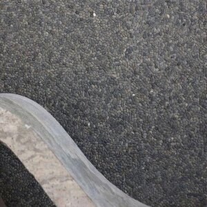 Small Black Tumbled Pebbles Mosaic