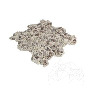 Mix Small Tumbled Pebbles Mosaic