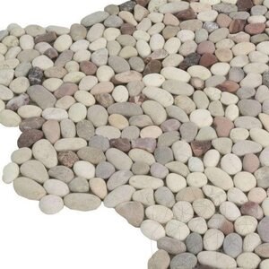 Mix Small Tumbled Pebbles Mosaic