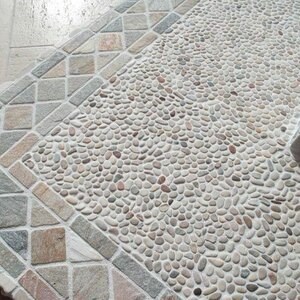 Mix Small Tumbled Pebbles Mosaic