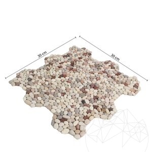 Mix Small Tumbled Pebbles Mosaic