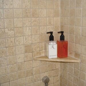 Classic Tumbled Travertine Mosaic, 4.8 x 4.8 cm