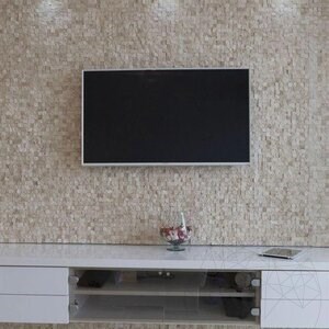 Classic Splitface Travertine 3D Mosaic, 2.5 x 2.5 cm