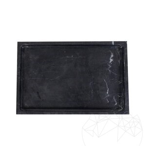 Nero Marble Decorative Rectangular Tray, 30 x 20 x 2.5 cm
