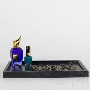Nero Marble Decorative Rectangular Tray, 30 x 20 x 2.5 cm