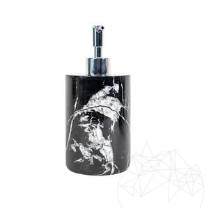 Nero Marble Soap Dispenser, 19.5 x 8.5 cm