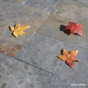 Multicolour Noisette Riven Slate French Pattern Set, 2 cm