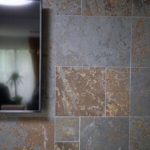 Noisette Riven Slate French Pattern Set, 1 cm