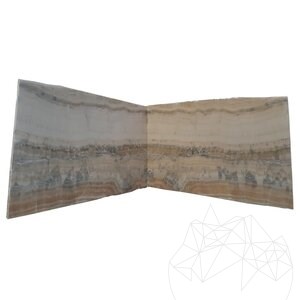 Vein Cut Polished Onyx Slab, 2 cm