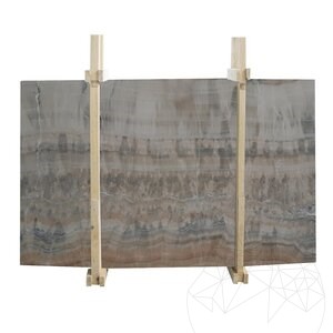 Vein Cut Polished Onyx Slab, 2 cm