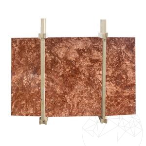 Opium Red Filled & Polished Travertine Slab, 2 cm
