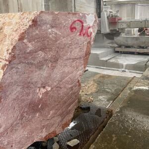 Opium Red Filled & Polished Travertine Slab, 2 cm