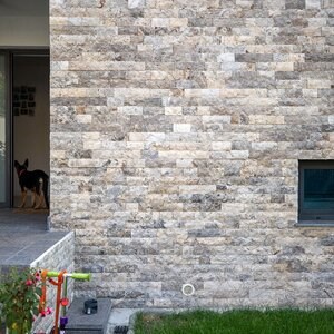 Silver Splitface Travertine,10 cm x FL x 2 cm