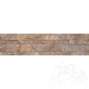 Flexible Marble SKIN Panel 3D Express - Rain Forest Brown, 60x15 cm, Self-Adhesive 3M for Interior Tiling Furniture