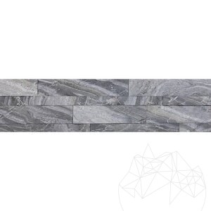 Flexible Marble SKIN Panel Express - Brazil Black, 60x15 cm, Self-Adhesive 3M for Interior Cladding Furniture