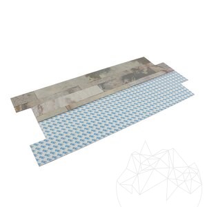 Flexible Veneer SKIN Panel Express - Indian Autumn, 60x15 cm, Self-adhesive 3M for Interior Cladding Furniture