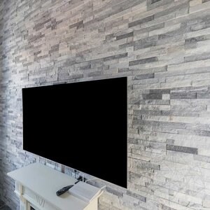 Platino Marble Wall Cladding Panel 15 x 60 cm