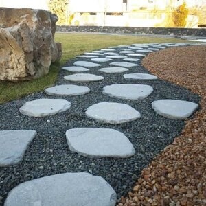 Kavala Tumbled Slate Japanese Garden Step - Standard size