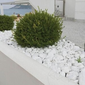 Thassos Marble Pebbles 1-3 cm 20 kg bag