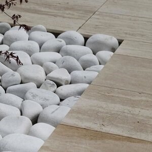 Thassos Marble Pebbles 6-10 cm KG