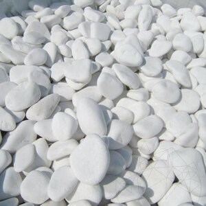 Thassos Marble Pebbles 6-10 cm KG