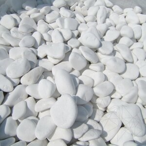 Thassos Marble Pebbles 6-10 cm Bag 20 Kg