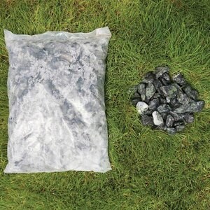 Green Marble Pebbles 2-4 cm Bag 20 Kg