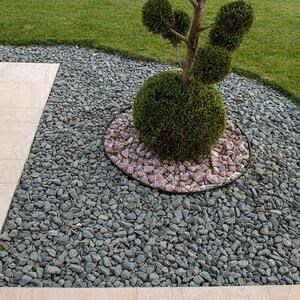Dark Grey Pebbles, 3-6 cm Bag 20 Kg